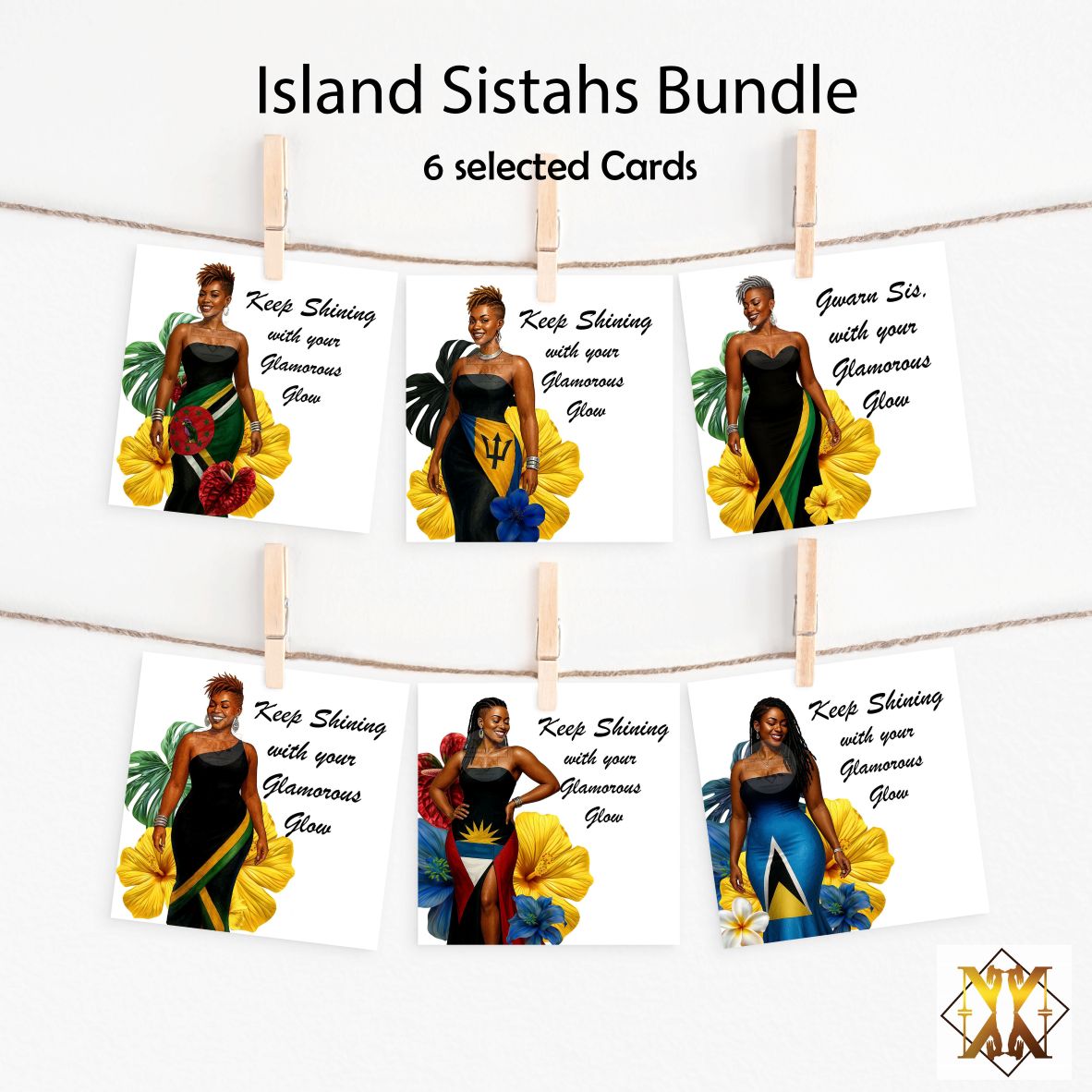 Island Sistahs Birthday Bundle (6 Cards)
