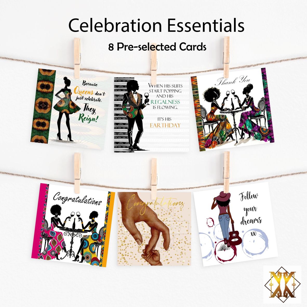 Bundle 1A 'Celebration Essentials' (8 Cards)