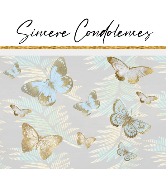 926 Sincere Condolences Butterflies