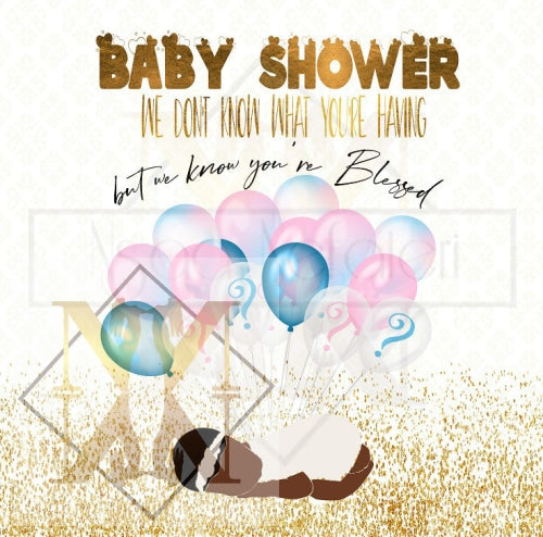 1011 Baby Shower Blessed Celebration Card