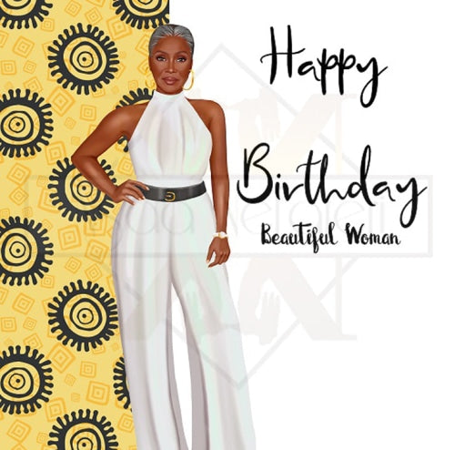 1048 Sophisticated 5 Birthday Card