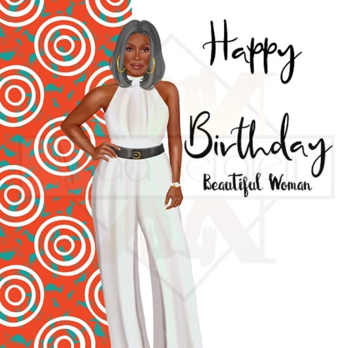 1049 Sophisticated 6 Birthday Card
