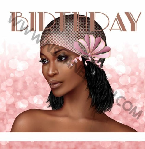 701 Pink Dee Nsaa Nefateri Black Birthday Card For Woman Celebration Card