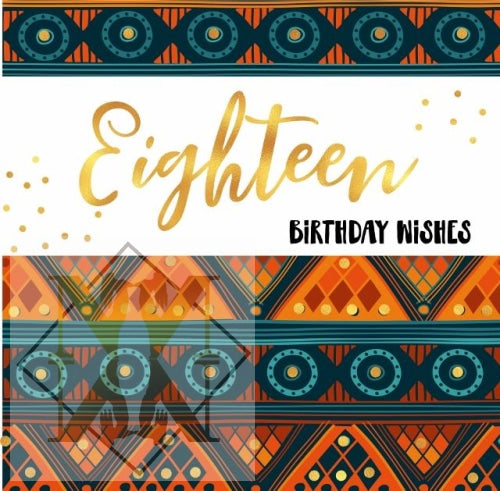 774 Eighteen Celebration Card