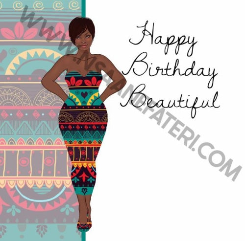 799 Natasha In Print Nsaa Nefateri Black Birthday Cards For Women