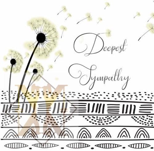 803 Dandelion Sympathy Celebration Card
