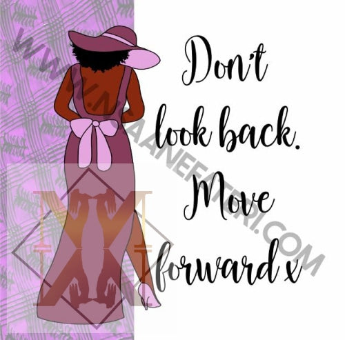 845 Move Forward Nsaa Nefateri Black Inspirational Cards For Women Celebration Card