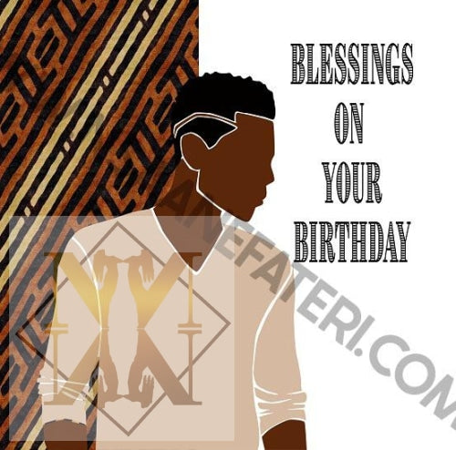 878 Kool Blessings Black Birthday Cards For Men Celebration Cards