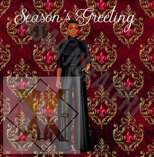 906 Seasons Greetings 5 Christmas Card