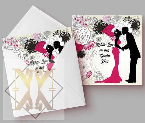 910 Bloom With Love Black Card By Nsaa Nefateri Celebration Card