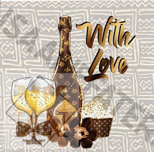 918 Gold Love Card By Nsaa Nefateri Celebration Card