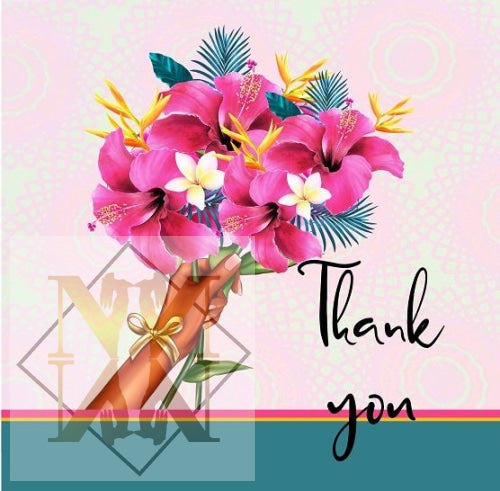 946 Thank You Bouquet Celebration Card