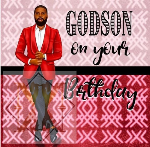 975 Godson Adult Birthday Card