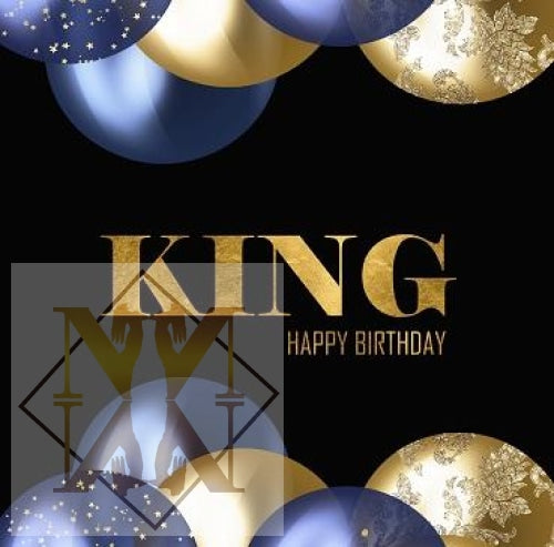 992 King Birthday Black Card For Men Card