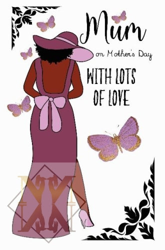 Md003 Lilac Mum Celebration Card