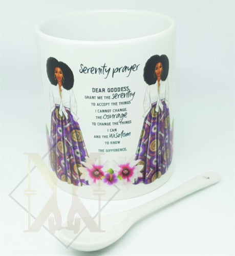 Serenity Prayer Mug & Spoon Set Mugs